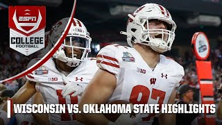 Guaranteed Rate Bowl Wisconsin Badgers vs Oklahoma State Cowboys  Full Game Highlights [upl. by Lore196]