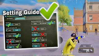 Best Important Settings Guide in Update 25 ✅ PUBG MOBILE [upl. by Magdalene]