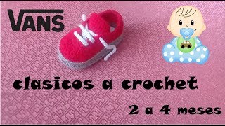 vans clasicos tejidos a crochet [upl. by Llenrup]