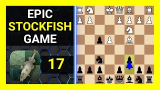 Epic Stockfish 17 Chess Game Kings Gambit Accepted Bishops Gambit Bogoljubow Defense [upl. by Gates]