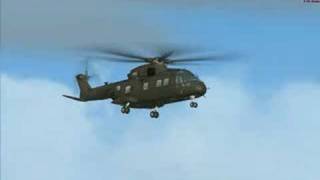 Augusta Westland EH101 in FSX [upl. by Ennaeiluj]