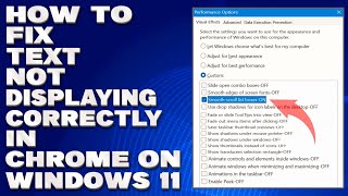 How To Fix Text Not Displaying Correctly in Chrome on Windows 1011 Solution [upl. by Ekaj]