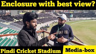 EXCLUSIVE Best enclosure in Pindi Cricket Stadium Rawalpindi [upl. by Nirrol]