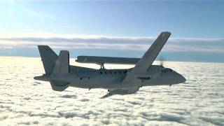 Saab 340 AEW amp C in Flight HD [upl. by Pontius]