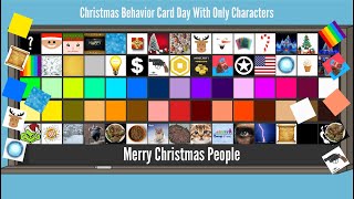 Christmas Behavior Card Day With Only Characters [upl. by Alleinad198]