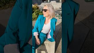 confidence greensuit womeninsuits blazeroutfit [upl. by Nive]