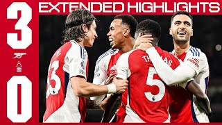 BACK TO WINNING WAYS 🤩  EXTENDED HIGHLIGHTS  Arsenal v Nottingham Forest 30  Premier League [upl. by Washko]