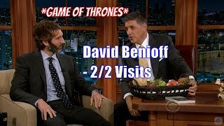 David Benioff  Cocreator Of Game Of Thrones  22 Visits In Chronological Order [upl. by Enilra862]