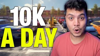 Making 10k Dollars a Day  Parking Tycoon Business Simulator [upl. by Artina182]