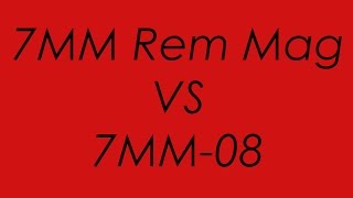 7MM Rem Mag VS 7MM08 Ballistics Compared [upl. by Jamie973]