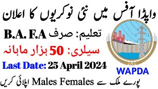 WAPDA Jobs New Ad 7 April 2024 • Otsorgpk Registration Form • Stenographer Clerk Application Form • [upl. by Akinimod832]