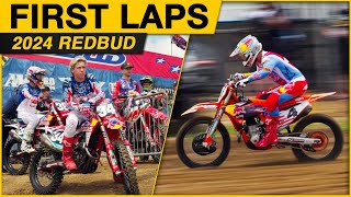 First Laps  2024 RedBud Motocross [upl. by Kerrison]