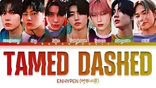 ENHYPEN  Tamed  Dashed LYRICS 엔하이픈 Tamed  Dashed​ 가사 Color Coded Lyrics EngRomHan가사 [upl. by Woolley]