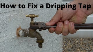 How to Fix a Dripping Garden Tap  Leaking Garden Tap [upl. by Knarf201]