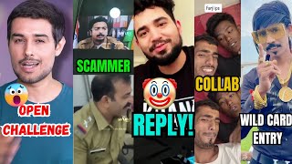 Dhurv Rathee OPEN CHALLENGE  😱 FAKE POLICE SCAM😡  Samay Raina Reply🤣 [upl. by Rutherford]