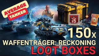 150 x Waffenträger Reckoning Loot boxes Opening  Was it worth it   World of Tanks [upl. by Bradwell]