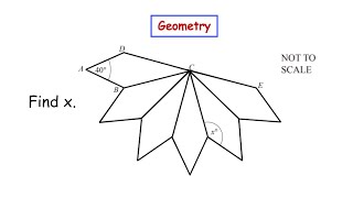 The diagram shows 5 kites that are congruent to kite ABCD Find the value of x  GEOMETRY [upl. by Assilla]