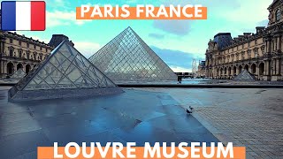 louvre Museum Paris Walking Tour  World Biggest Museum  4K UHD 60FPS  10 December 2021  France [upl. by Farkas125]