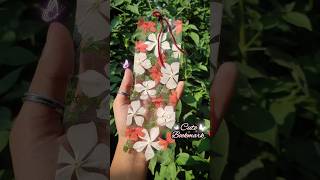 Prettiest Flower Bookmark🌼🔖•Diy shorts bookmark flowers paperflower craftideas craft art [upl. by Beekman]