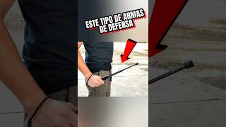 Baston retractil automático ¿cómo funcionan defensapersonal selfdefense viralvideo short [upl. by Jeffry]