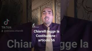 Chiarelli legge la Costituzione articolo 56 [upl. by Anabella]