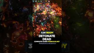 POE 324 DETONATE DEAD COMPLETE GUIDE  Poe Builds shorts pathofexile poebuilds poe [upl. by Llesram493]