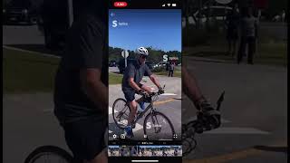 Joe Biden falls off his bike [upl. by Cutlerr]