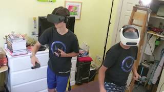 Two VR headsets one PC  Radeon VII Feats of Strength [upl. by Shoifet]