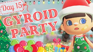 Day 15 WINTER CHRISTMAS ACNH ISLAND  ACNH GYROID PARTY BUILD  ANIMAL CROSSING NEW HORIZONS [upl. by Lletnohs556]