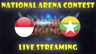 INDONESIA VS MYANMAR ARENA CONTEST MOBILE LEGENDS [upl. by Sila]