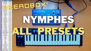 Dreadbox Nymphes  All Presets Sound Demo [upl. by Kella]