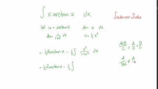 integrate xarctanx [upl. by Janeta846]