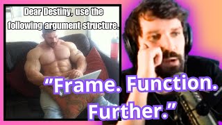 Emailer Suggests New Debate Strategy For Destiny The Frame Function Further Template [upl. by Aserehtairam]