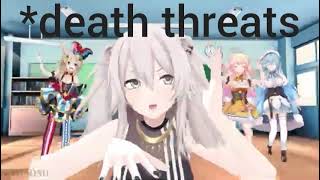 Death threats memeHololive [upl. by Ahsian186]