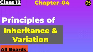 Principles of Inheritance and Variations Class 12 Biology Chapter 04 biology video [upl. by Eimmak]