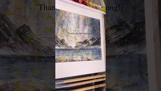 Drawing a landscape in Tromsø Norway art norway watercolor tromsø landscapepainting [upl. by Donal]