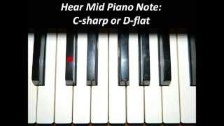 Hear Piano Note  Mid C Sharp or D Flat [upl. by Benedicta877]