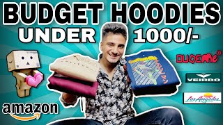 Must Have Budget Hoodie’s Under ₹1000 For Men😳  Amazon Hoodie Haul 2023 [upl. by Anivahs]