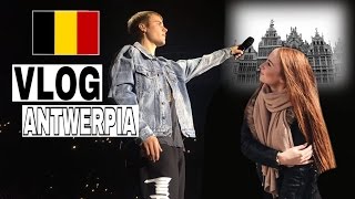 VLOG ANTWERPIA  BYŁAM POD SAMĄ SCENĄ KONCERT JUSTINA BIEBERA [upl. by Adnilre]