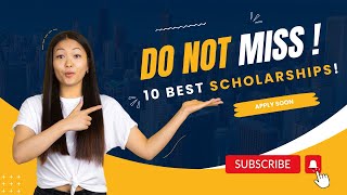 10 scholarships you should apply Deadline FebMay [upl. by Hsitirb]