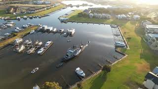 Oscar W being towed inside Hindmarsh island Marina River Murray [upl. by Ailemak]