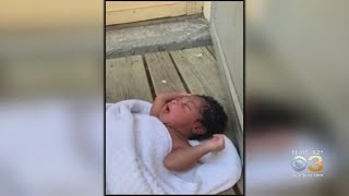 Police Searching For Mother Of Newborn Baby Found Abandoned On Upper Darby Porch [upl. by Ponton967]