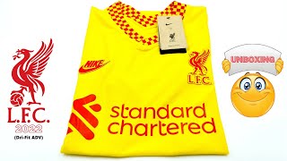 Liverpool jersey third kit 2122 DriFit ADV Unboxing amp Review  ASMR [upl. by Buford505]