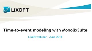 Timetoevent modeling with MonolixSuite with a case study on lung cancer survival [upl. by Juline]