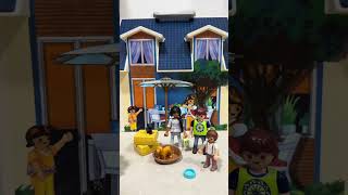 Happy family with cats and a dog Playmobil animals плеймобиль животные [upl. by Ohce]