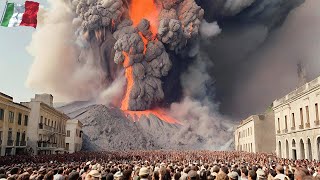 Sicily Italy is in chaos Stromboli volcano explodes ash and lava covered the city [upl. by Eiahpets186]