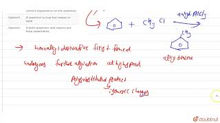 Assertion  Alkyl benzene is not prepared by Friedel Craft alkylation of benzene [upl. by Teragram336]