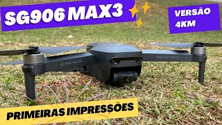 SG906 MAX3 em detalhes as primeiras impressões sensores de obstáculos frontal e traseiro GPS microSD [upl. by Yerak708]