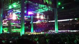 Brock Lesnar vs Triple H at Wrestlemania 29 Entrances Live [upl. by Primavera]