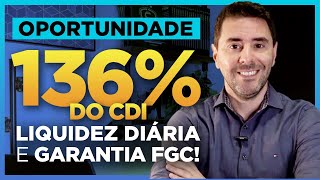 136 do CDI com garantia do FGC  CDB banco BV vale a pena [upl. by Rheims]